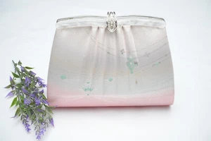 DEAR VANILLA JAPANESE SILK KIMONO HANDBAG PURSE VINTAGE AUTHENTIC MADE IN JAPAN - Picture 1 of 6