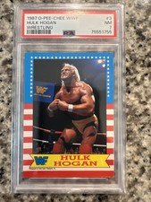 1987 O-Pee-Chee WWF Hulk Hogan #3 PSA 7