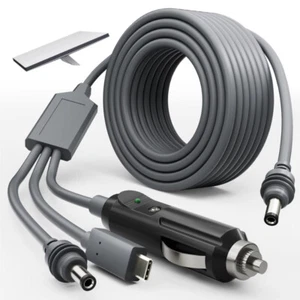 For Starlink Mini 3 in 1 DC Power Cable 10FT USB C 12-24V Cigarette Lighter Plug - Picture 1 of 11