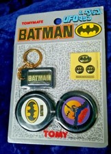 Tomy 1989 DC Comics Batman UFO, Keychain, Stickers #6~ Ray Rohr Cosmic Artifacts