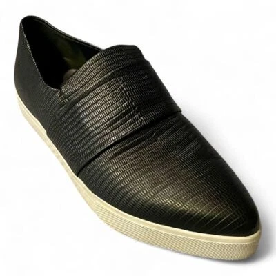 Zapatillas planas Vince Paeyre negras sin cordones punta de cuero para mujer talla 6,5 Foto 1 de 4