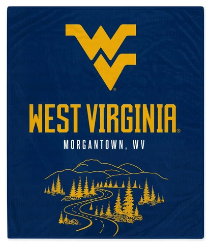 West Virginia Mountaineers NCAA 60'' x 70'' Hometown Fleece Blanket-W19435983334 Cover