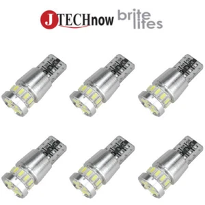 Jtech 6x T10 18 SMD 3014 Super Bright White CANBUS Error Free LED Light Bulb - Picture 1 of 4
