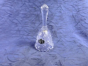 Vintage Zajecar Lead Crystal Pinwheel Buzzstar Bell with Label - Picture 1 of 4
