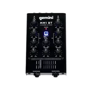Gemini MM1BT 2 Channel DJ Mixer with Bluetooth Input -OPEN BOX- (Used) - Picture 1 of 1