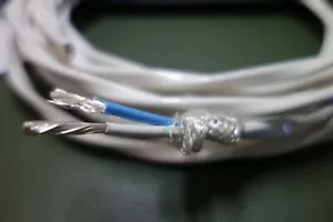 Cable de altavoz blindado 20 ft 10 AWG 2 conductores de teflón/PTFE plateado M22759/43 - Imagen 1 de 2