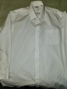 Modena Classic Fit Men's White Button Long Sleeve Shirt 18.5 36/37 Pre-Owned - Picture 1 of 5
