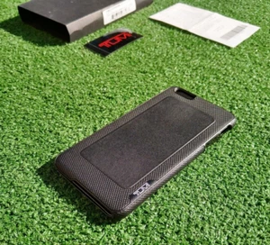 TUMI Leder Grip Luxus schwarz Folio Hülle passt iPhone 6 Plus/6S Plus Handy Neu im Karton - Bild 1 von 4