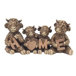 Hughie Highland Cow 'HOME' - Imagen 1 de 1