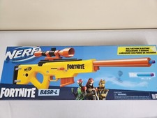 NERF Fortnite BASR-L Bolt Action, Clip Fed Blaster -- Includes Removable  Scope, 6-Dart Clip and 12 Official NERF Elite Darts