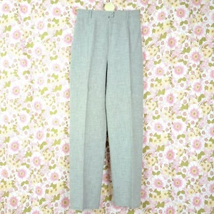 Vintage High Waisted Grey Trousers Size 8 Loose Fit Mom Slacks - Picture 1 of 4