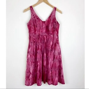 Ojai Pink Batik Dye Fit & Flare Dress - Picture 1 of 9