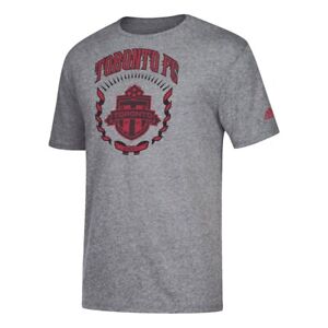 Toronto FC MLS Soccer Team Logo Tri-blend Short Sleeve Gray T-Shirt by Adidas