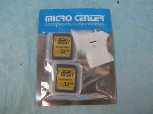 INLAND 32GB Class 10 SDHC Flash Memory Card SD Card by Micro Center (2 Pack) - Zdjęcie 1 z 1