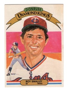 1982 Donruss Diamond Kings Roy Smalley #22 Minnesota Twins Baseball Card EX-EXMT