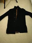 Men's Black Cashmere Lanificio Fratelli Balli  Wool Coat Rrp £900 Made In Italy,