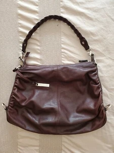 Anne Fontaine Brown Caviar Leather Hobo - Picture 1 of 5