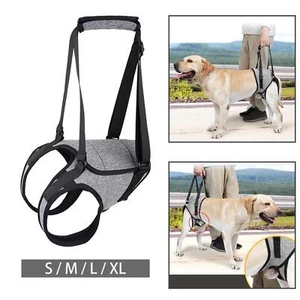 Dog Lift Support Harness Auxiliary Belt Pets Lift Sling for Back Legs Walking - Picture 1 of 20