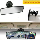 Universal Car Rear View Interior Mirror Adjustable Suction Cup Wide Clear View
