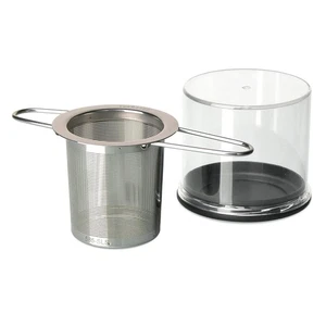 Stainless Folding Handle Tea Infuser with Carrying Case - Picture 1 of 7
