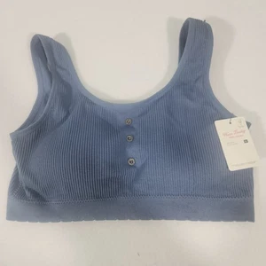 Lucky Brand BH Damen 2x blau gerippt Bralette Sport kuschelig - Bild 1 von 6