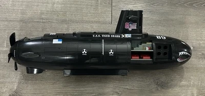 Hasbro GI Joe 2003 submarino de ataque motorizado EE. UU. LUCES Y SONIDO Tiger Shark Foto 1 de 4