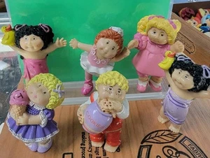 Vintage 1984 Cabbage Patch Kids Figurines Set Of 6 - Picture 1 of 4