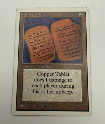 Copper Tablet Unlimited Edition Regular Magic: The Gathering Card - Rare MTG - Image 1 of 2