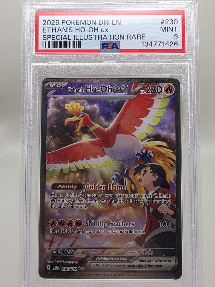 Ethan's Ho-Oh EX Sir 230/182 Destined Rivals PSA 9 Foto 1 de 2