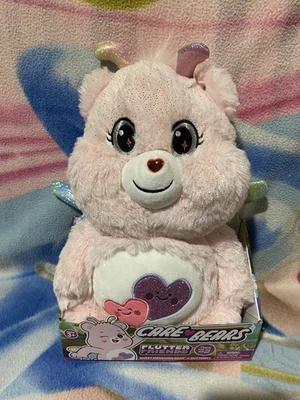 NIB FLUTTER FRIENDS SWEET MESSAGES BUTTERFLY AUSTRALIAN CARE BEAR RETRO 1980 TOY - image 1 of 4