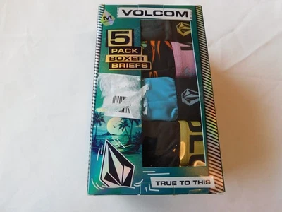 Volcom Men's 5 Pack Boxer Briefs Size M 32-34 Multicolored NWT surf skate brand - Image 1 of 4