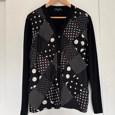 Cárdigan Comme des Garçons Patchwork Punto Negro S Foto 1 de 4