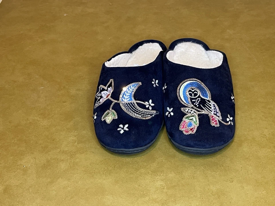 Zapatillas Vera Bradley para mujer de vellón invierno bosque acogedoras talla natural M 7-8 Foto 1 de 2