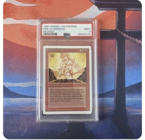 PSA 9 Fire Elemental - Extreme Rare - Vintage Magic the Gathering MTG- - Picture 1 of 2