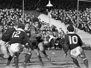 MERVYN DAVIES 1970 ACTION PHOTO PRINT WALES RUGBY UNION WELSH - Imagen 1 de 1