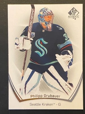 Philipp Grubauer 2021-22 Upper Deck SP Authentic #93 Seattle Kraken - Image 1 of 2