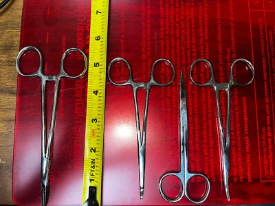 Medical Surgical Operating Dissecting Straight small & large  forceps & Scissors - Image 1 of 4