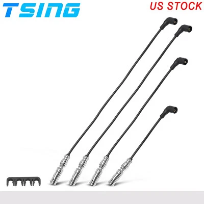 4x Spark Plug Wire Set for 1999-2001 Volkswagen Beetle & Jetta & Golf L4 2.0L - Image 1 of 4