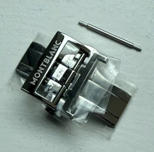 Genuine Original Montblanc Deployment Deployant Steel Clasp Buckle 20mm Strap - Picture 1 of 10