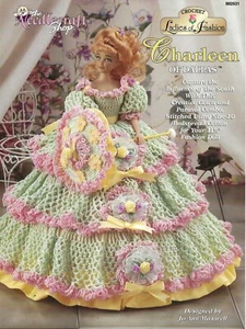 Charleen of Dallas Crochet Ladies of Fashion Barbie Doll Parasol Southern Book - Picture 1 of 2