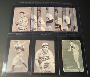 1947-66 Exhibits Baseball Card Lot - Hodges, Kell, Slaughter + 1948-49 Joe Louis