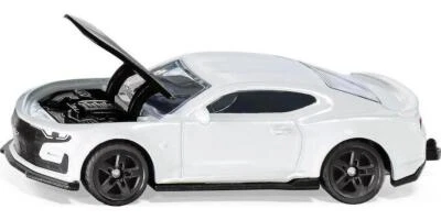 Chevrolet Camaro blanco con capó negro modelo de coche fundido a presión de Siku 1538 Foto 1 de 4
