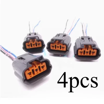 4pcs 3pin Connector For Suzuki ignition Coil plug 3340065G01 3 way - Image 1 of 3