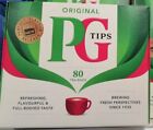 PG Tips Original Black Tea, 80 Bags - Classic Full-Bodied Flavor for Refreshing