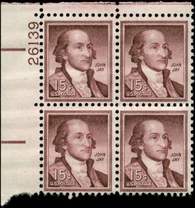 US #1046 Plate Block of 4 Mint Never Hinged MNH Untagged Liberty Series - Picture 1 of 1