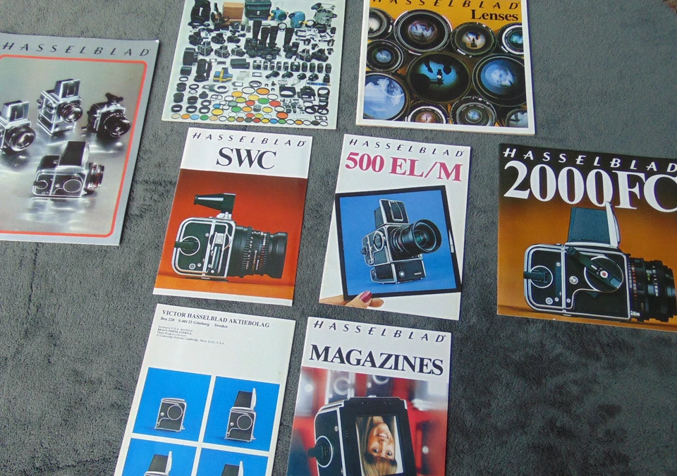 Lote de folletos de colección Hasselblad Mix fotografía literatura fotográfica ZD Foto 1 de 4