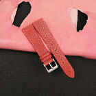 Red Stingray Leather Watch Strap Band 18mm 20mm 22mm