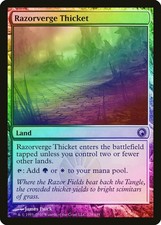 Razorverge Thicket FOIL Scars of Mirrodin NM Land Rare MAGIC MTG CARD ABUGames