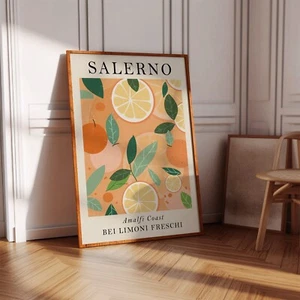 Orange Poster Print Fruit Wall Art Kitchen Abstract Fruit Market Home Decor 2322 - Picture 1 of 3