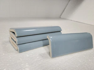 Tappo fango piastrelle ceramica cascata blu Bullnose metropolitana metà secolo moderno - Foto 1 di 24